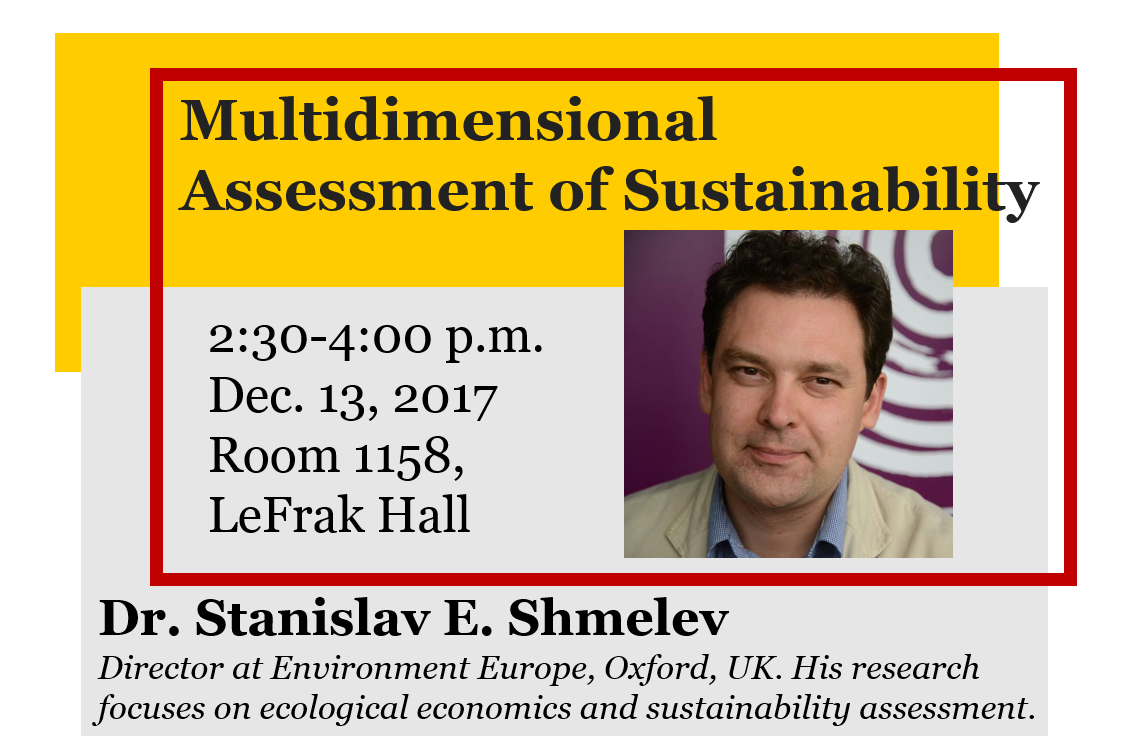 Seminar: Multidimensional Assessment of Sustainability
